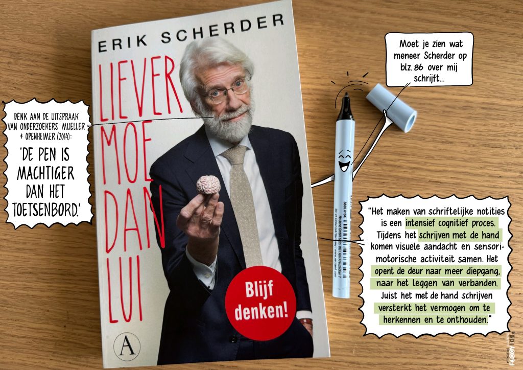 De pen is machtiger dan het toetsenbord