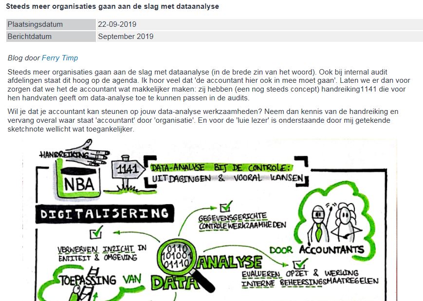 Data-analyse in de audit: een visuele handreiking!